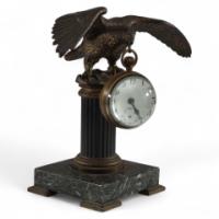 French Gilt Bronze Fob Watch Holder - Thumbnail 1