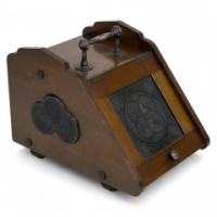 Thomas Jeckyll for Barnard Bishop & Barnard. Rare Aesthetic Anglo-Japanese Walnut Coal Box - Thumbnail 1