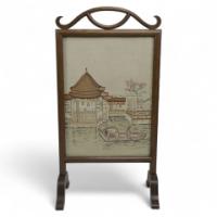 5013_an-anglo-japanese-oak-firescreen-with-a-torri-gate-detail-and-japanese-river-scene