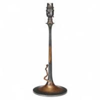 Arts & Crafts c.1900 Copper Table Lamp with Original Patina