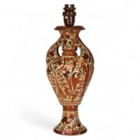 Cantagalli, Italian Porcelain Copper Lustre Table Lamp