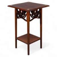 Liberty & Co. Attributed, Arts & Crafts Mahogany Occasional Table with Mother-Of-Pearl Inlays - Thumbnail 1