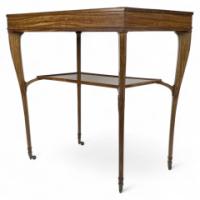 A. H. Mackmurdo for E. Goodall. Rare Early Art Nouveau Satinwood Side Table