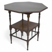 H W Batley for Collinson and Lock (attributed). A fine quality Aesthetic Movement octagonal side table - Thumbnail 1