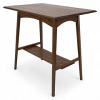 Waring & Gillow. A Pair of Arts & Crafts Side Table with Oblong Top & Curved Aprons