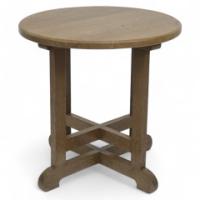 Heal's of London, Style of. An Oak Arts & Crafts Circular Oak Side or Occasional Table