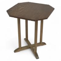 Heal's Attributed, Arts & Crafts side table with octagonal quarter sawn Oak top - Thumbnail 1