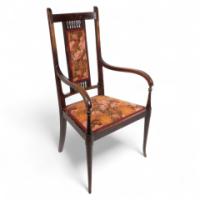 George Walton for John Rowntree's Cafe & Miss Cranston Tearooms. Arts & Crafts Walnut Armchair