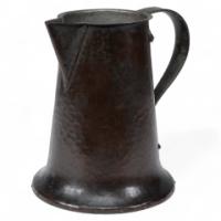 Arthur Dixon for the BGH. Arts & Crafts Hand-hammered Copper Jug