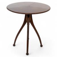 Lamb of Manchester attr. A fine Aesthetic Movement walnut circular wine table - Thumbnail 1
