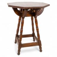 Collier & Plucknett. Rare Gothic Revival Oak Side Table