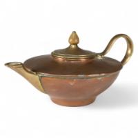 W. A. S. Benson, Small Arts & Crafts Copper and Brass Teapot