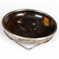 A Silver Pin Dish with Bakelite Centre - Thumbnail 1