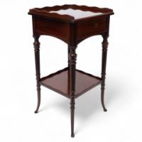 E. W. Godwin Attributed, for Collinson & Lock. Aesthetic Movement Mahogany Side Table