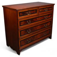 Bruce Talbert for Gillow & Co., Aesthetic Movement Ebonised Chest of Drawers