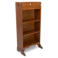 Liberty & Co. Attributed, an Arts & Crafts Oak Bookcase with Stylized Heart Cut-outs - Thumbnail 1