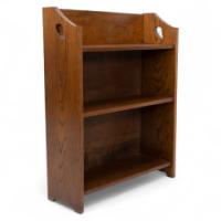 Liberty & Co. attri. A little Arts & Crafts Oak bookcase with heart cut-outs - Thumbnail 1