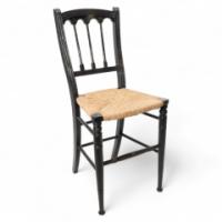 Collier & Plucknett Attributed, Godwin Style. Aesthetic Movement Ebonised Music Chair