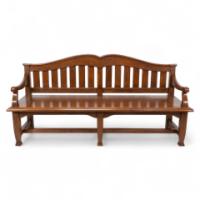 Arts & Crafts Super Quality Teak Hall Bench In the style of Arthur Simpson