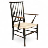 Liberty & Co. Attributed, Egyptian-Style Thebes Fully Restored & Professionally Re-Rushed
