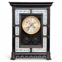 Lewis Foreman Day. Made by Howell & Sons. Aesthetic Movement Ebonised Clock