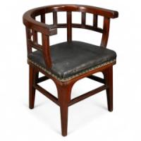 Collinson & Lock, attributed. An Aesthetic Movement Mahogany Armchair - Thumbnail 1