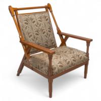 Dr. C. Dresser Manufactured for the Art Furniture Alliance. Rare & Important Aesthetic Movement Armchair