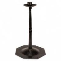 Designed by Ernest Gimson. Rare Tall Steel Candlestick Made by Alfred Bucknell - Thumbnail 1