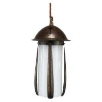 Gustav Stickley, Style of. Arts & Crafts Hand Hammered Patinated Copper Lantern - Thumbnail 1