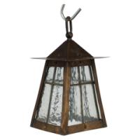 An Arts & Crafts little copper lantern with the original opaque shade - Thumbnail 1