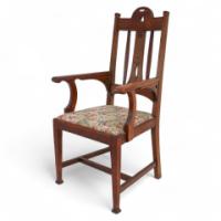 Goodall, Lambs & Heighway of Manchester. Arts & Crafts Oak Armchair