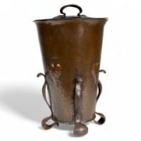 An Arts & Crafts Brass Coal Bucket - Thumbnail 1