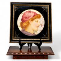 J. P. Hewitt. Aesthetic Movement Circular Plaque