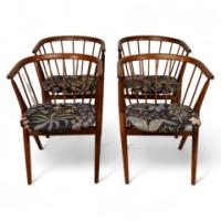Helge Sibast for Sibast Furniture, Set of Four No. 8 Teak Cantilever Armchairs - Thumbnail 1