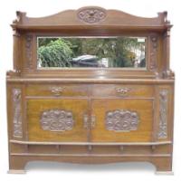 Wylie & Lochhead. A Well-Crafted Oak Arts & Crafts Glasgow-Style Sideboard