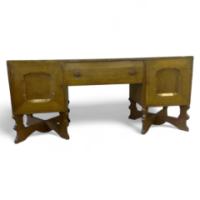 Romney Green. An Arts and Crafts oak sideboard - Thumbnail 1