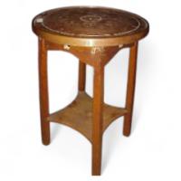 Liberty & Co., A Copper Topped Arts & Crafts Side Table - Thumbnail 1