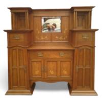 Maple and Co. An Arts & Crafts quality Oak sideboard - Thumbnail 1