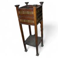 3487_a-good-quality-arts-and-crafts-copper-bound-oak-plant-stand