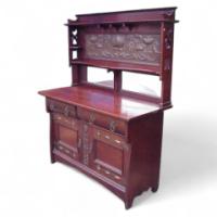 Shapland & Petter. An Exceptional Quality Arts & Crafts Mahogany Sideboard - Thumbnail 1