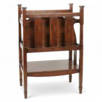 Shapland & Petter. A rare Arts & Crafts Oak canterbury - Thumbnail 1