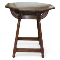 John Henry Chamberlain Attributed, for Pluknett and Steevens. A Gothic Revival side table - Thumbnail 1