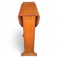 A Well-Crafted little Arts & Crafts Oak drop leaf tea or sidetable - Thumbnail 1
