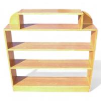 A Small Stylish Light Oak Open Bookcase - Thumbnail 1