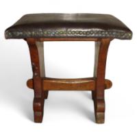 Thomas Gnomeman Whittaker. A Well-Crafted Oak stool - Thumbnail 1