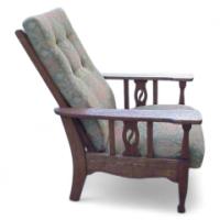 Jas Shoolbred and Co. An Oak Arts & Crafts reclining Armchair - Thumbnail 1