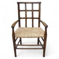 Liberty & Co. A little rush seated lattice back childs Armchair - Thumbnail 1
