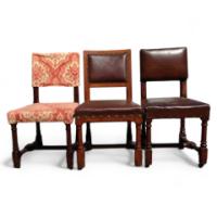 A. W. N. Pugin for Gillows. Two almost identical sets of Gothic Revival Oak dining chairs designed for The House Of Lords - Thumbnail 1