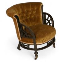 E. W. Godwin for William Watt. An Anglo-Japanese tub chair - Thumbnail 1