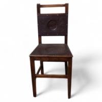 Rare Art Nouveau side chair with a beautiful Art Nouveau maiden - Thumbnail 1